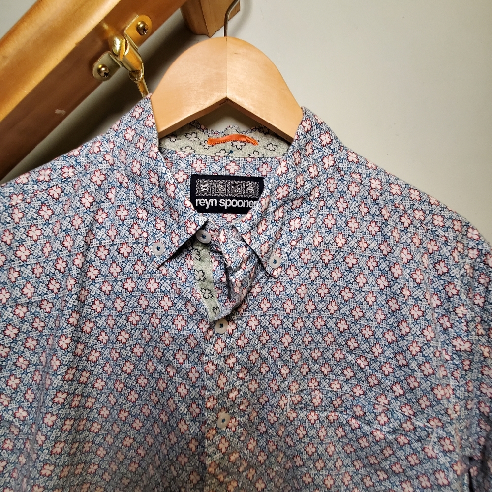 Reyn Spooner Mens Geometric Print Suave Shirt
